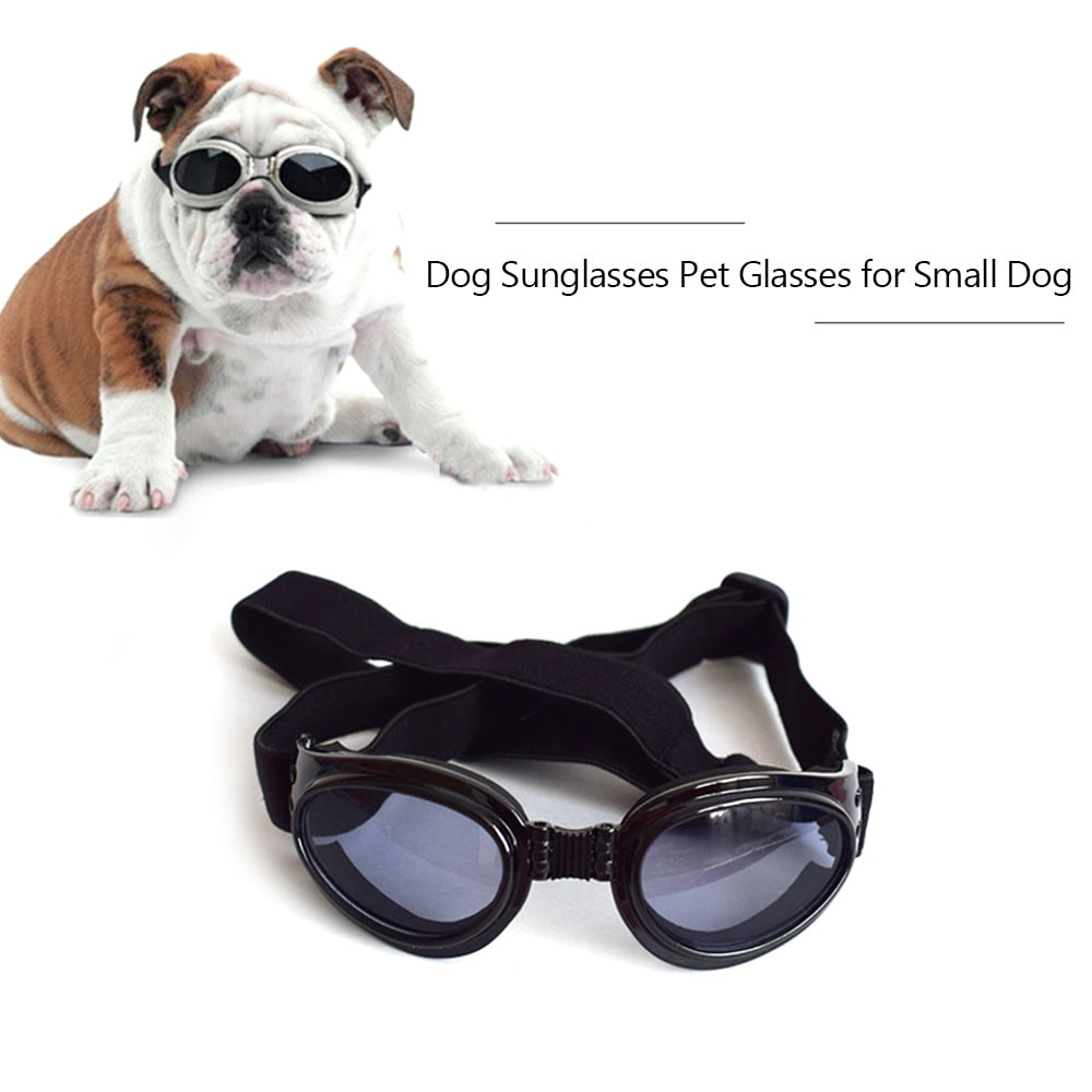 Dog Sunglasses Dog Goggles Pet Glasses UV Protection Sunglasses Adjustable Strap for Small Dog