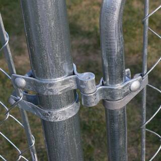 Everbilt Chain Link Fence 2-38 in. Galvanized Steel Walk Gate Hardware Set 328536EB