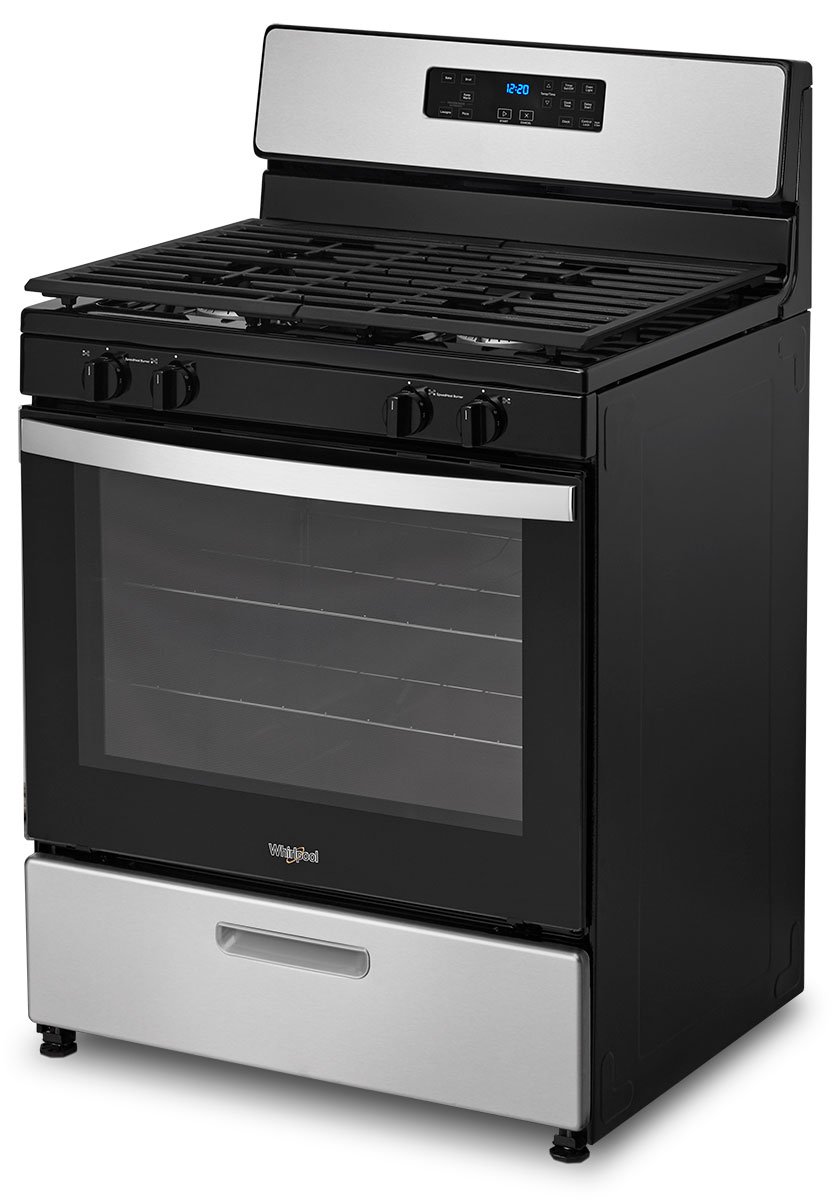 Whirlpool 5.1 Cu. Ft. Stainless Steel Freestanding Gas Range With Broiler Drawer