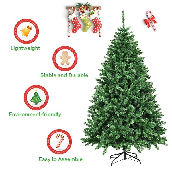 Unlit Artificial Christmas Tree Premium Hinged Fir Tree