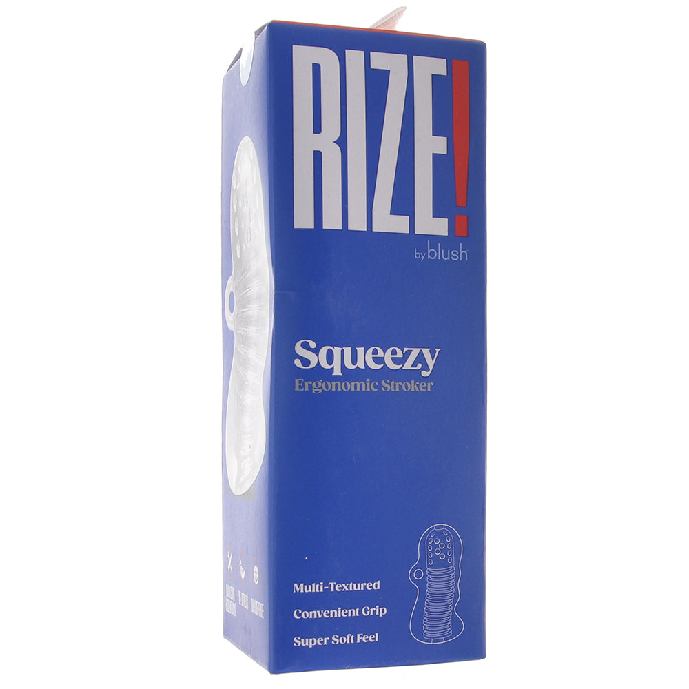 Rize Squeezy No Slip Stroker in Clear