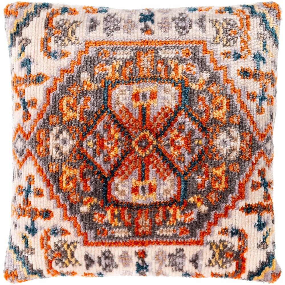 Sal Polyester Boho Medallion 21 inch Throw Pillow