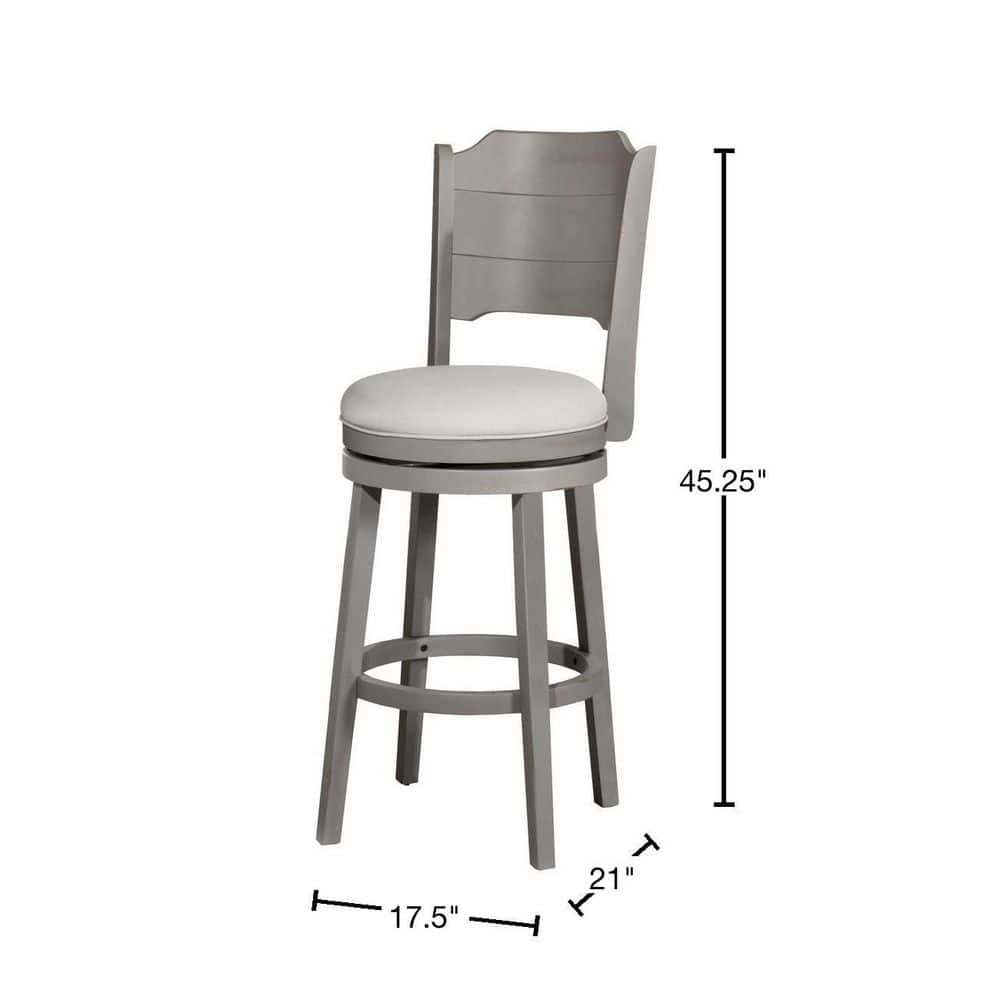 Hillsdale Furniture Clarion Distressed Gray Swivel Bar Stool 4541-830