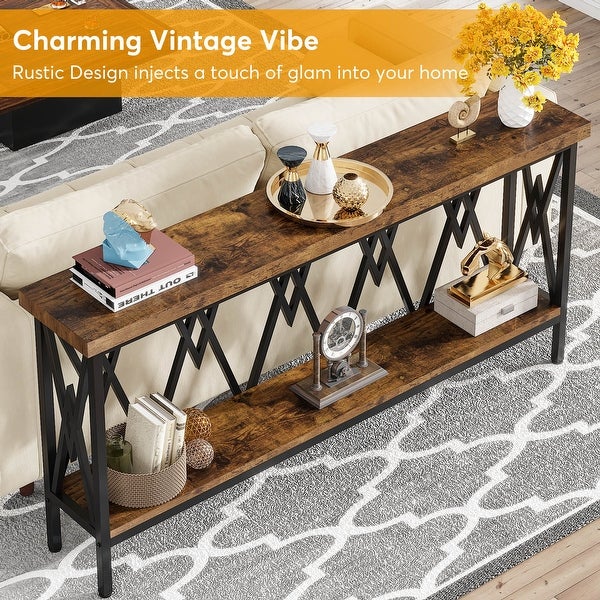 70.9 Inch Extra Long Narrow Console Table Sofa Table