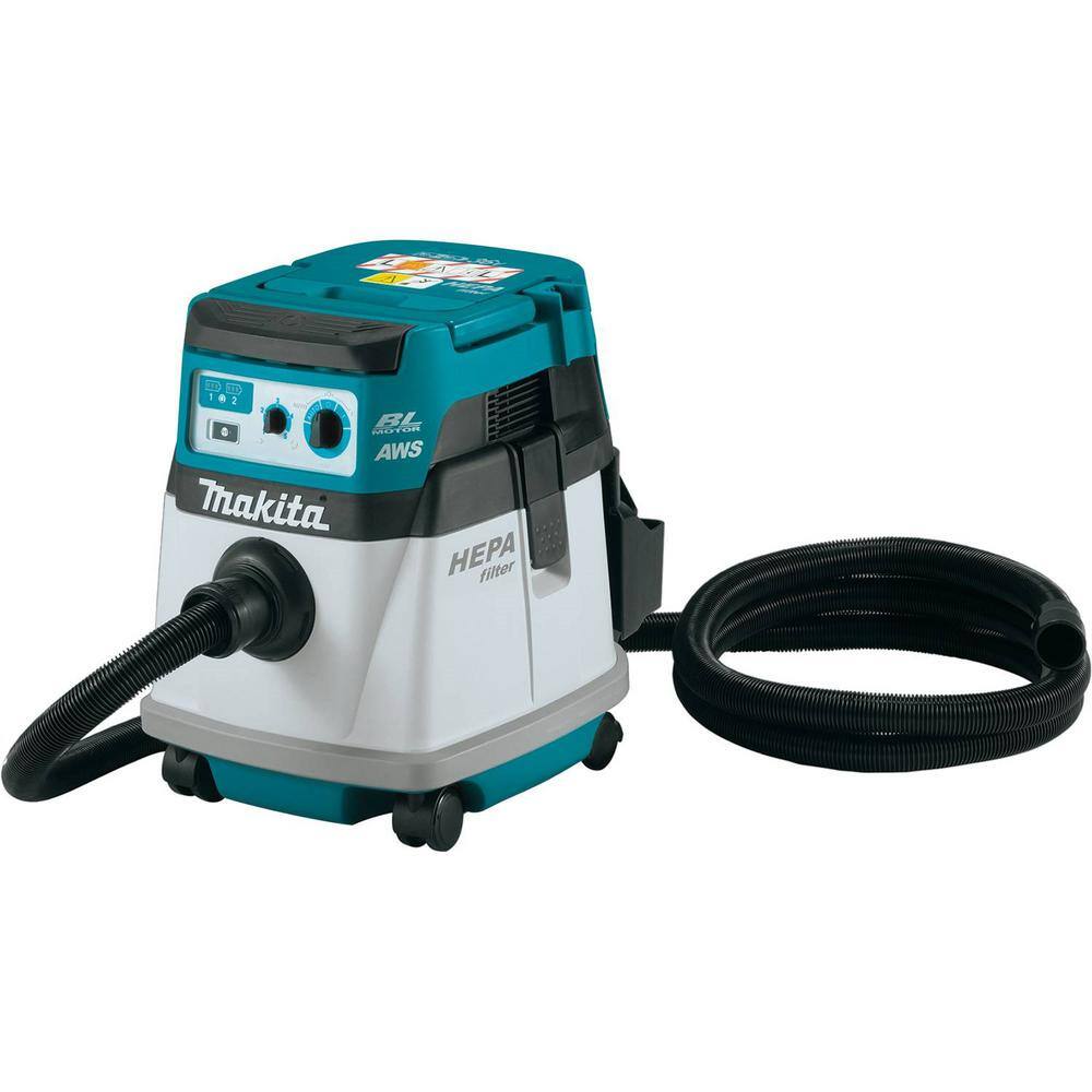 Makita 18V X2 LXT (36V) Brushless Cordless 4 Gallon HEPA Filter Dry Dust ExtractorVacuum with AWS Tool Only XCV25ZUX