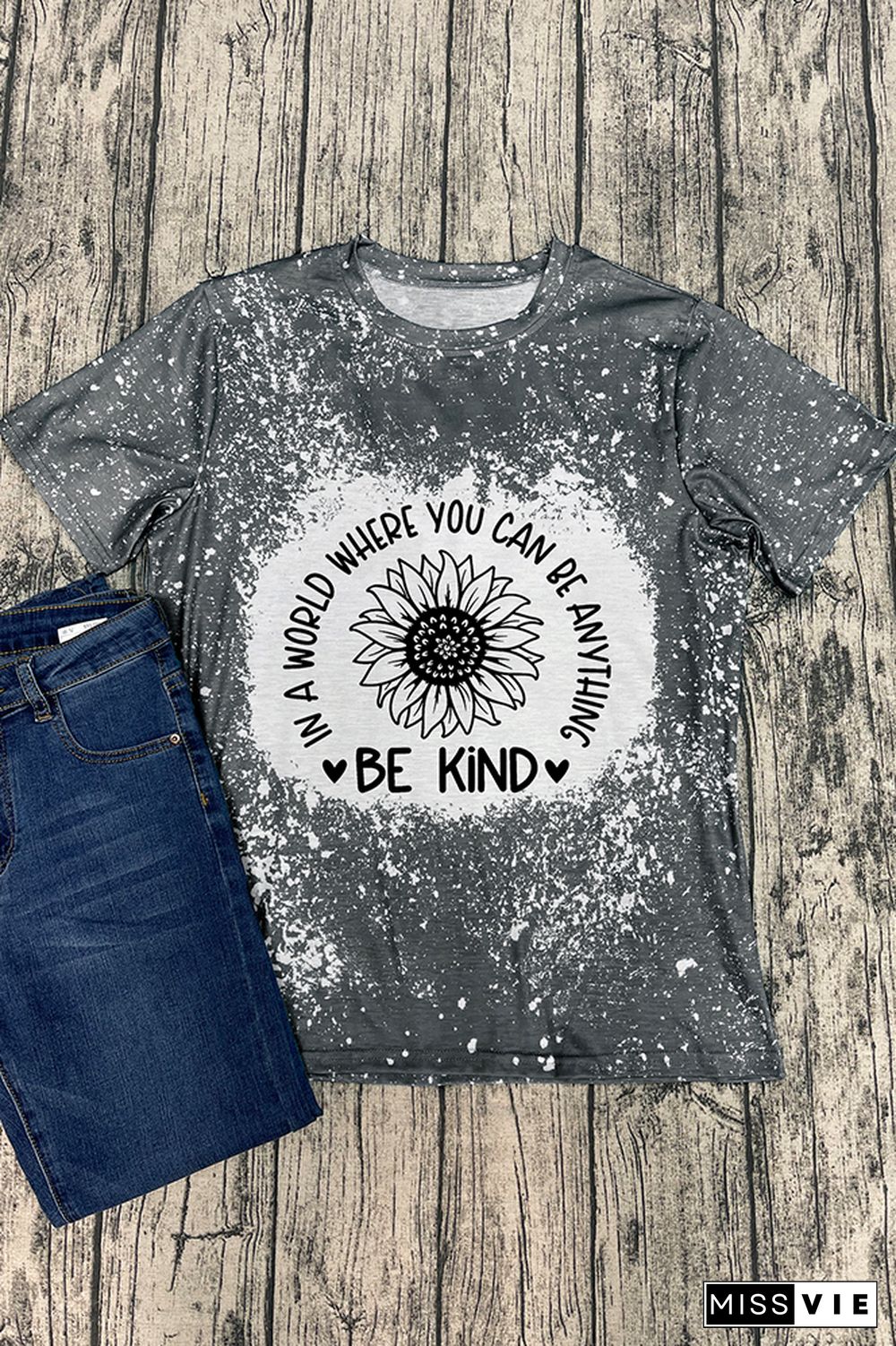 In A World Where You Can BE Anything Be Kind Graphic Tee Wholesale