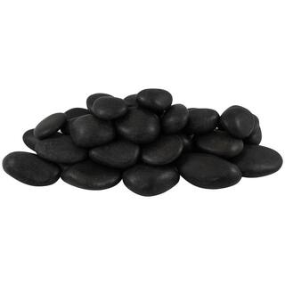 Rain Forest 20 lb. Grade A Black Polished Pebbles 1 in. to 2 in. RFBRPA2-20