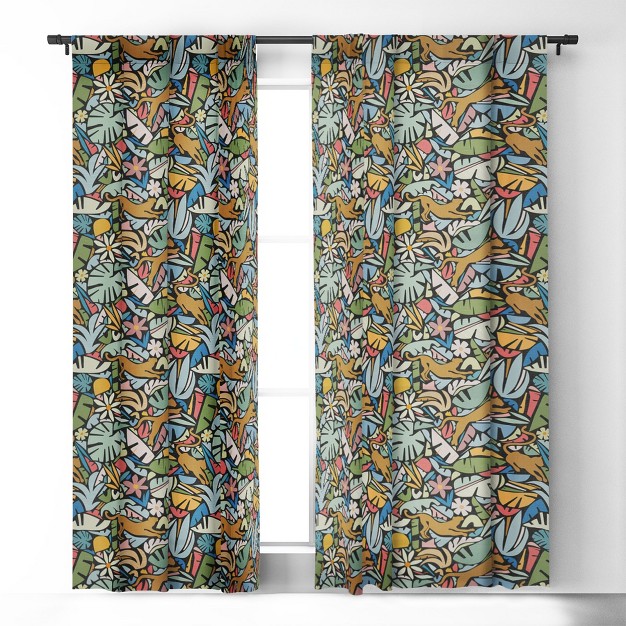 1pc Blackout Window Curtain Panel Deny Designs