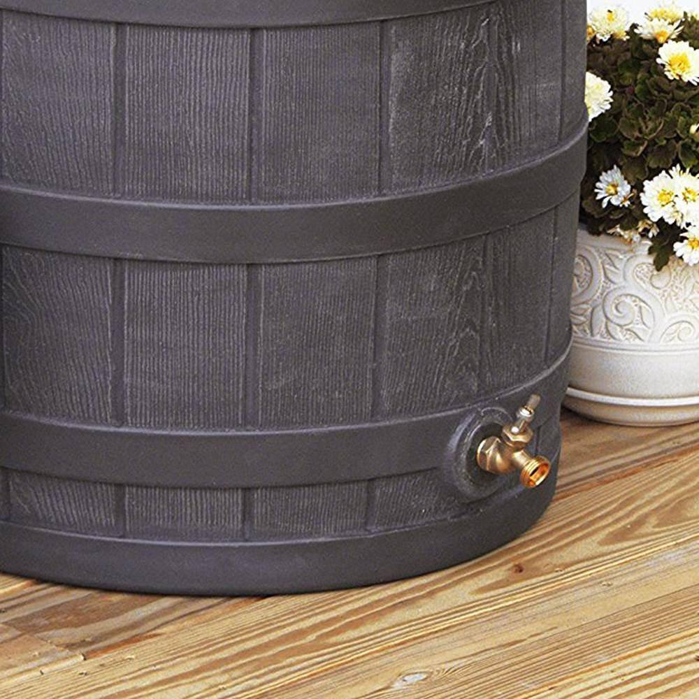 Good Ideas 50 Gal. Rain Wizard Plastic Rain Barrel Water Oak (20-Pack) 20 x RW50-OAK