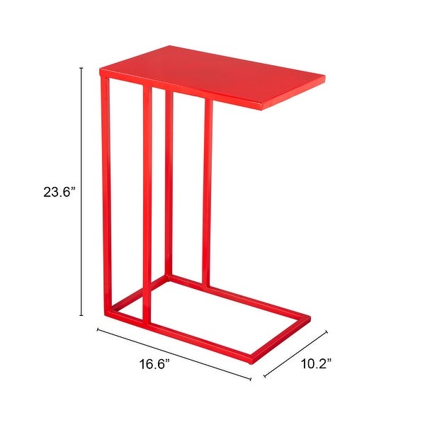 Copper Rose Side Table Red - N/A