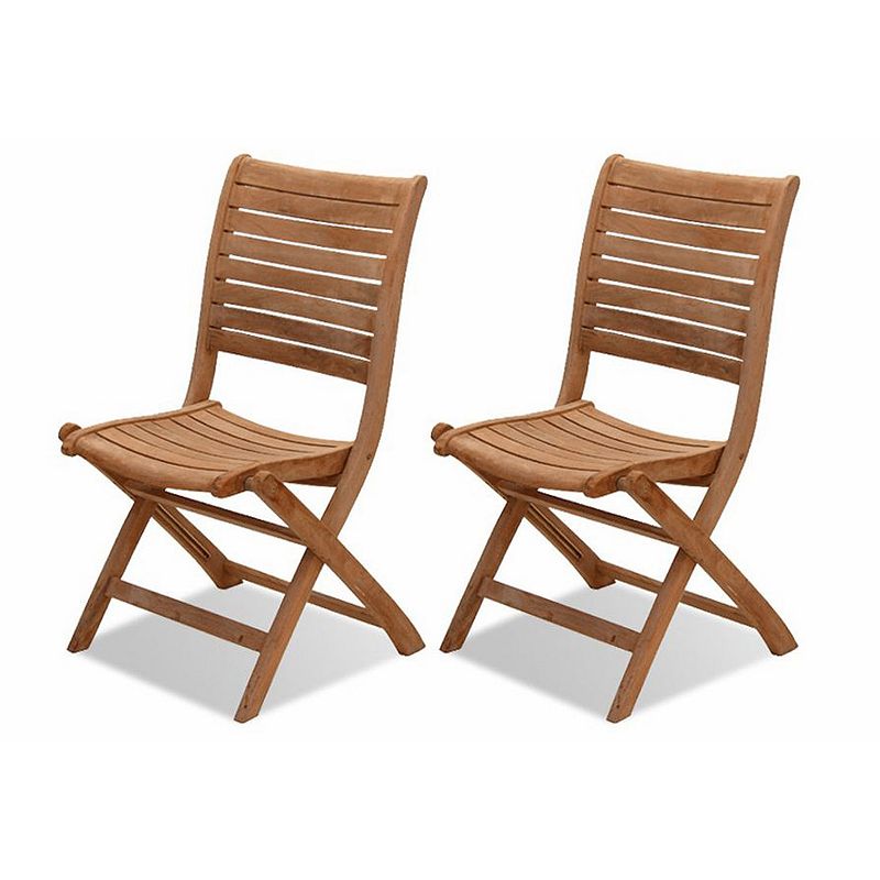 Amazonia Teak 2-pc. Teak Palu Outdoor Folding Chair Set