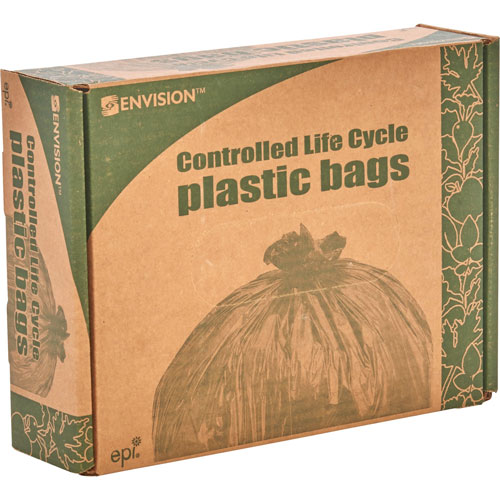 Stout Controlled Life-Cycle Plastic Trash Bags | 30 gal， 0.8 mil， 30