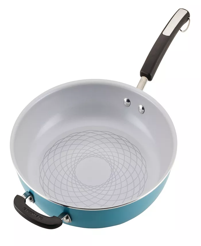 Farberware Ceramic Nonstick 12.5 Deep Frying Pan with Helper Handle