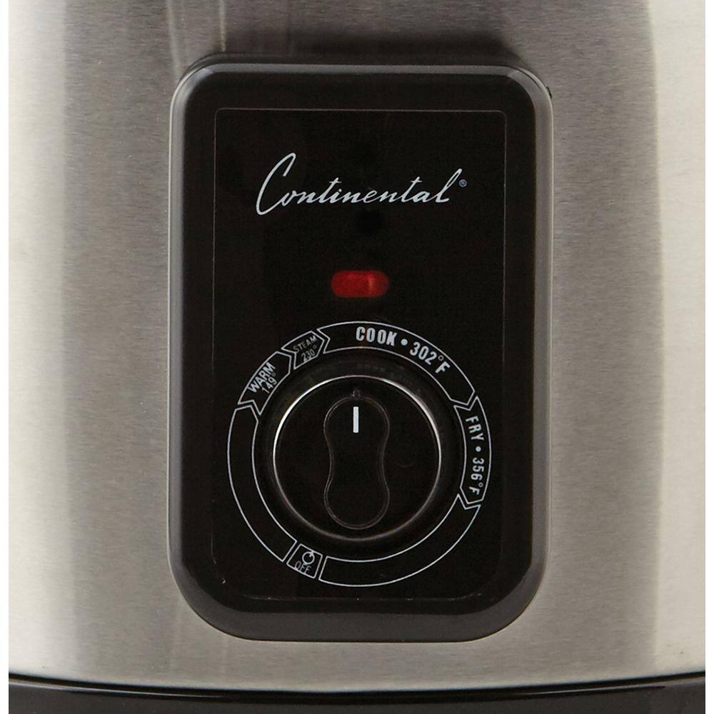 Continental 5.8 Qt. Electric Deep Fryer and Multi Cooker Stainless Steel CP43279