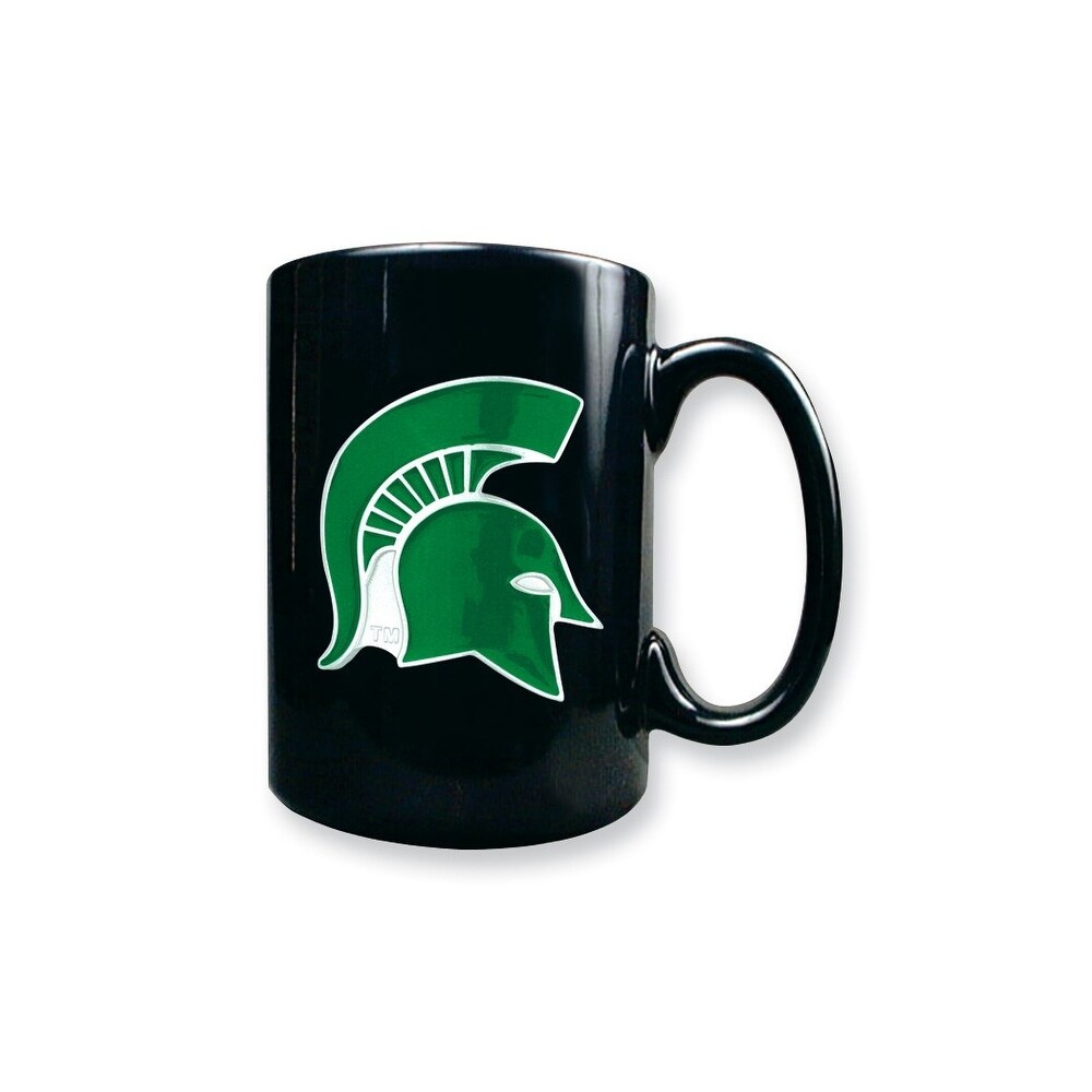 Collegiate Michigan State 15 Oz. Black Ceramic Mug