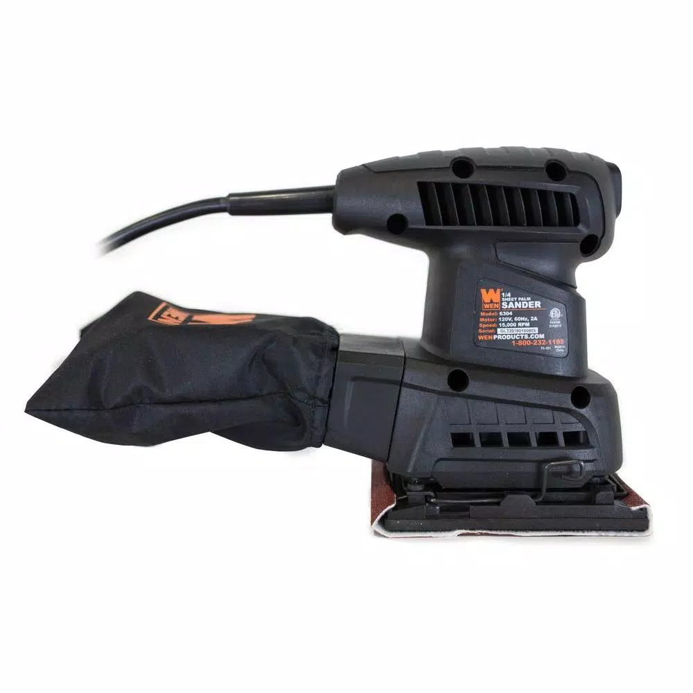 WEN 1/4 Sheet Orbital Palm Sander and#8211; XDC Depot