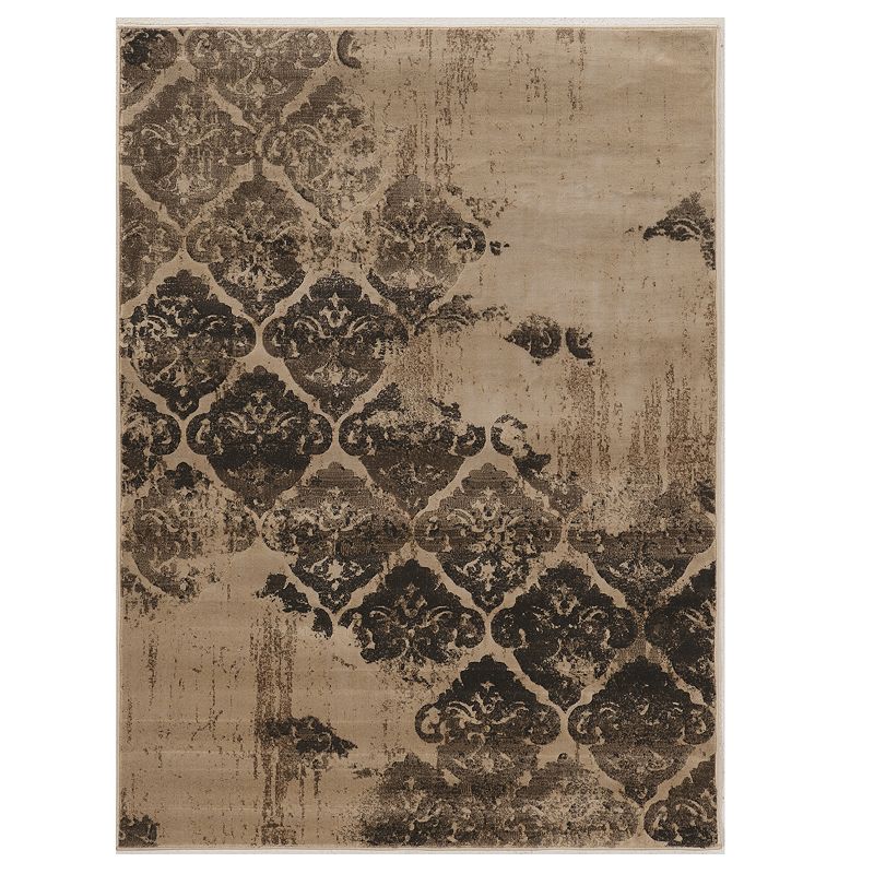 Linon Jewel Vintage Distress Rug