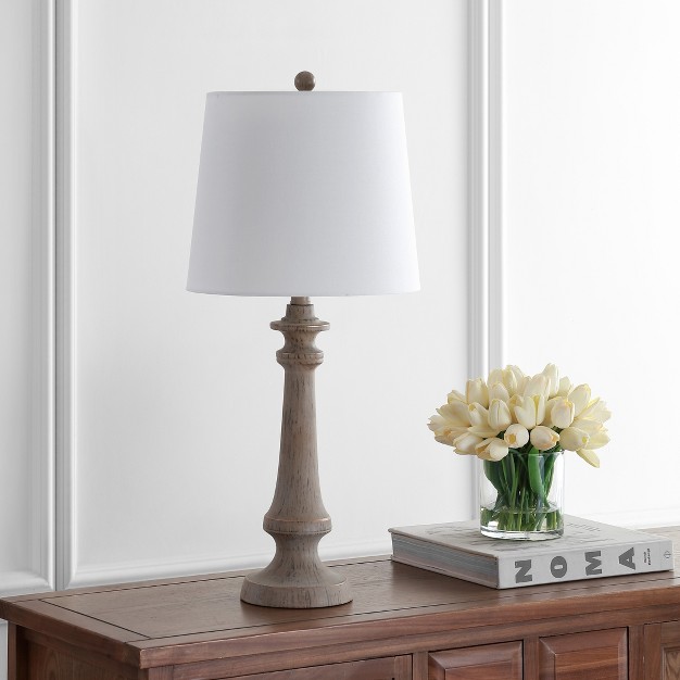 Rhett Table Lamp Antique Brown Safavieh