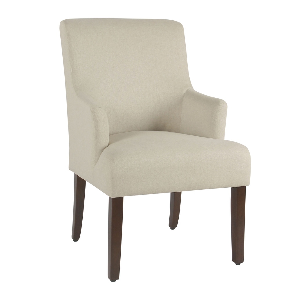 HomePop Meredith Anywhere Chair   Stain Resistant Cream Fabric