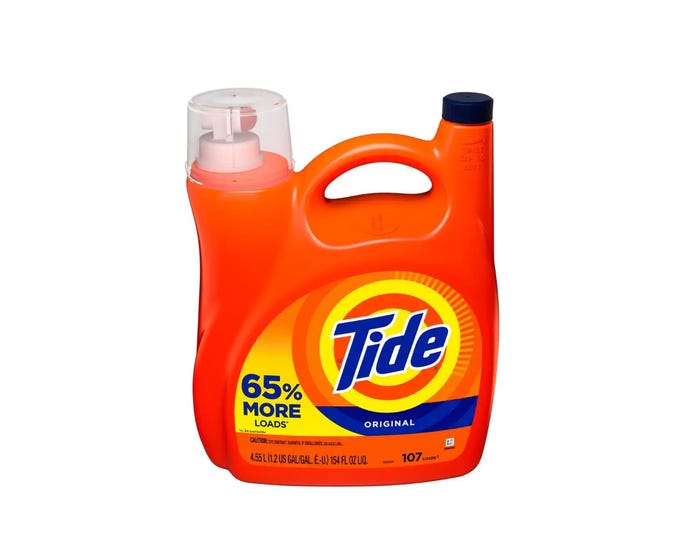 Tide Liquid 2x HE 107 Loads， Original Scent， 154 Fl. Oz. - 80364774