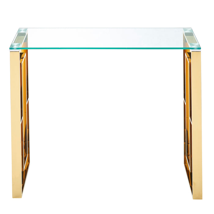 Inspire 502482GL Eros ConsoleDesk In Gold