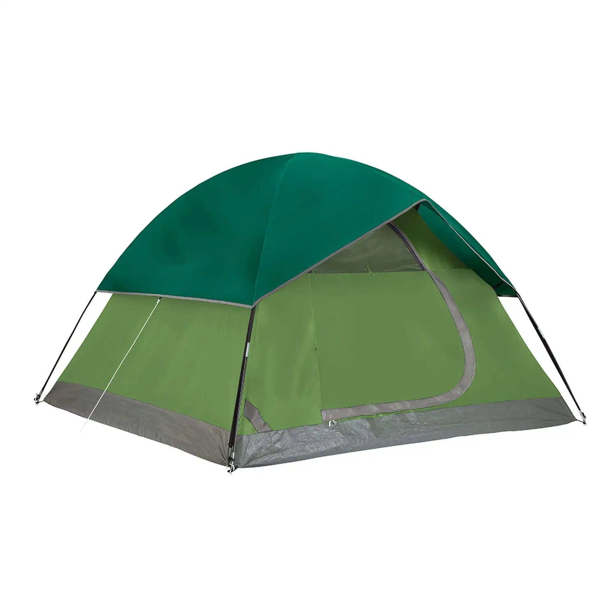 High Quality 2   6 Person Canvas Beach Outing Tourist Foldable Camping Tent