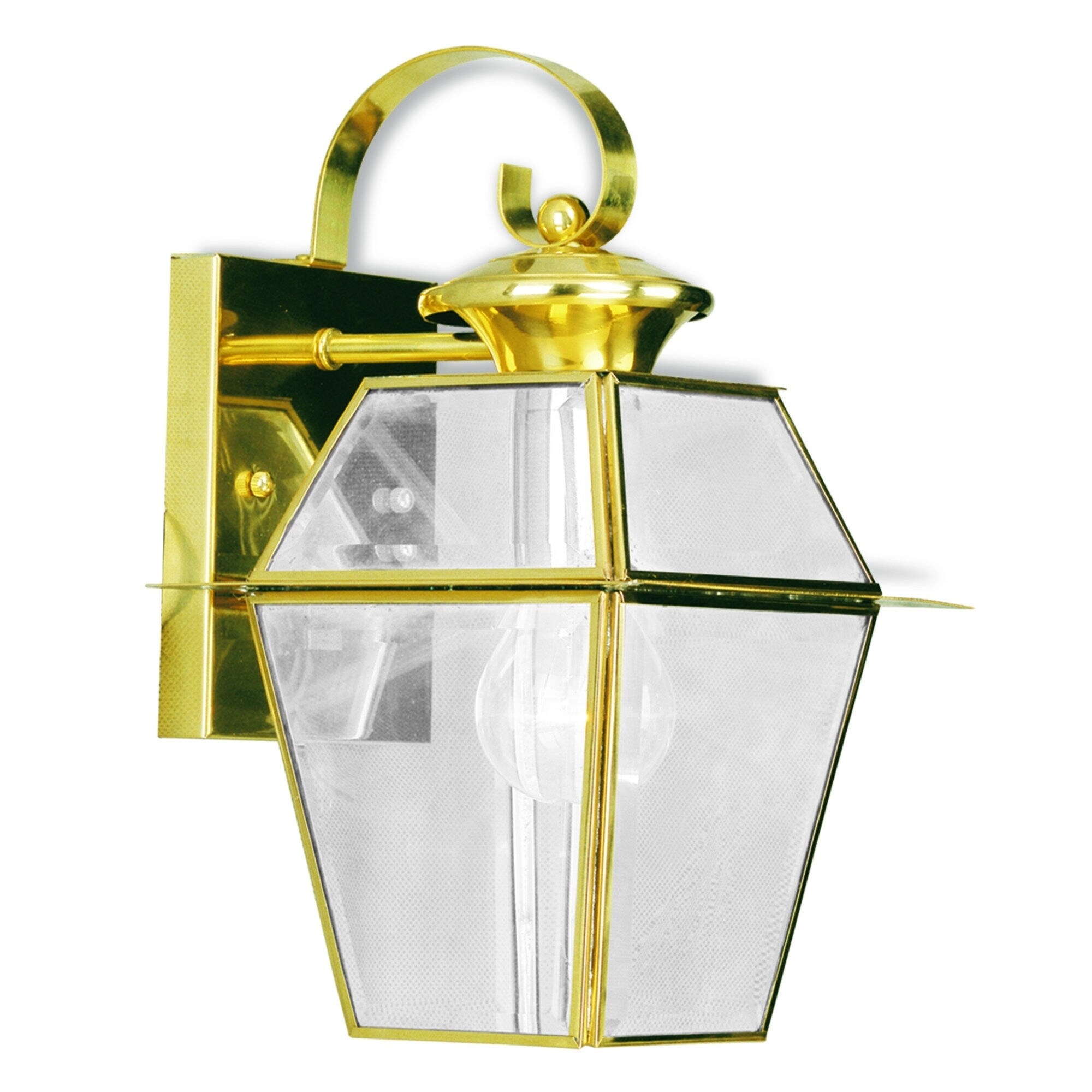 Livex Lighting Westover Polished Gold Brass 1-light Outdoor Wall Lantern Shopping - The Best Deals on Outdoor Wall Lanterns | 18909365