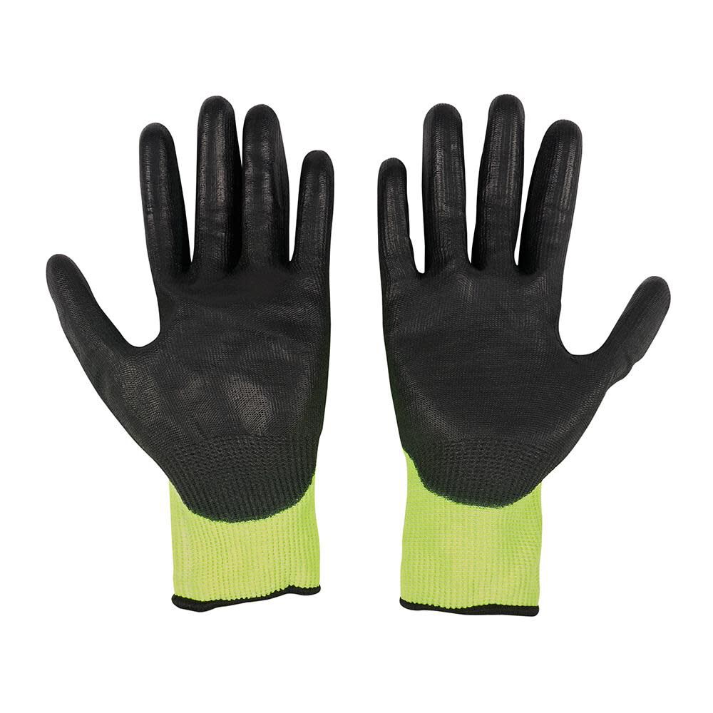 Milwaukee Cut Level 3 Gloves Hi Vis Polyurethane Dipped 48-73-8930M910 from Milwaukee