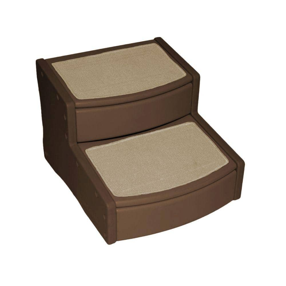 Pet Gear 22 in. L x 20 in. W x 16 in. H Extra Wide Easy Steps II in Chocolate PG9720XLCH