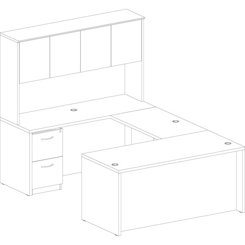 Lorell Essentials Rectangular Desk Shell (69372)