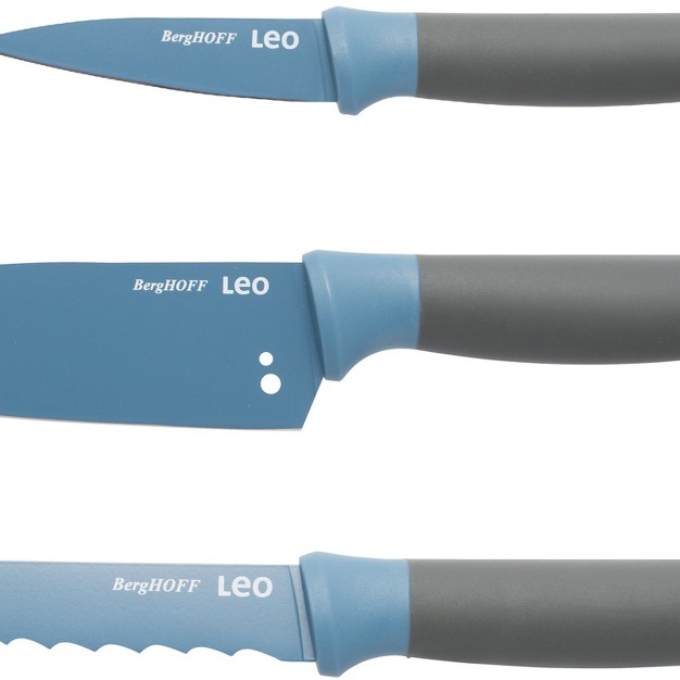 Berghoff Leo 3pc Kitchen Knife Starter Set Blue