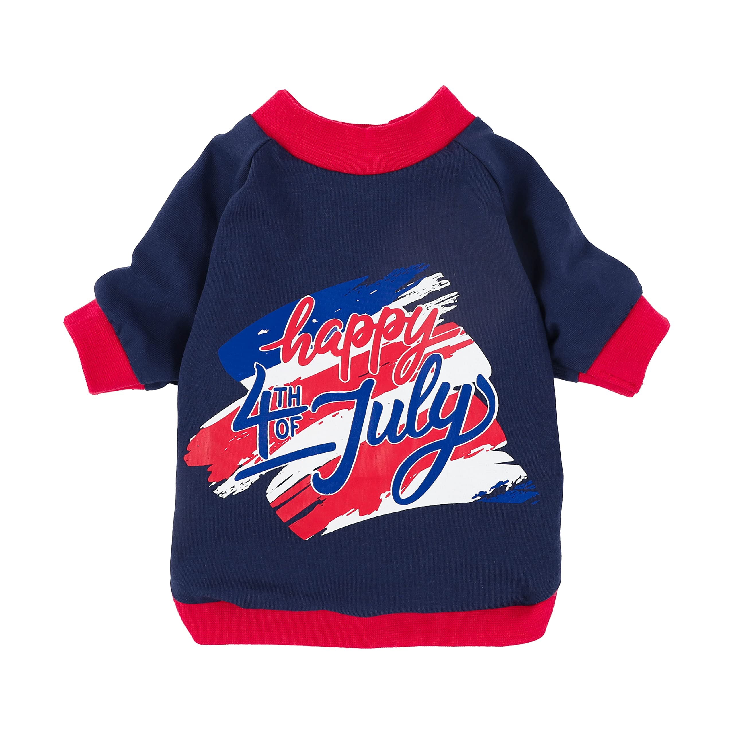 Fitwarm Happy 4th of July Dog Shirt For Small Boy Pet Clothes Small