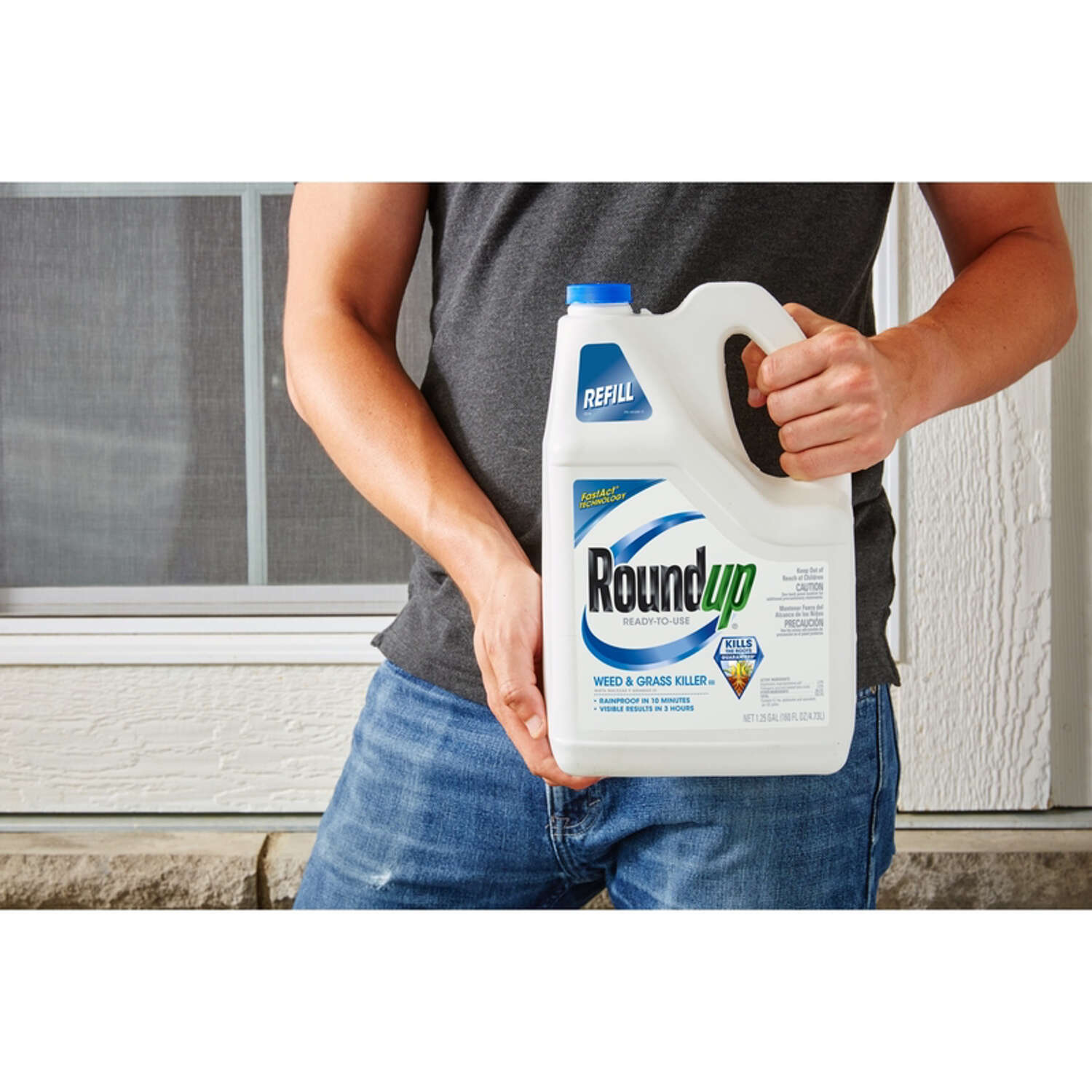 Roundup Weed and Grass Killer Refill RTU Liquid 1.25 gal