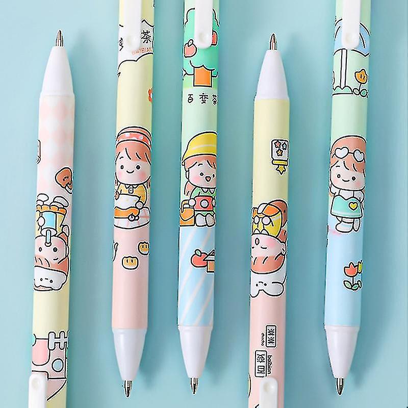 Cartoon Gel Ink Pens Set Cute Writing Pens Pens Stationery Office School Supplies For Student