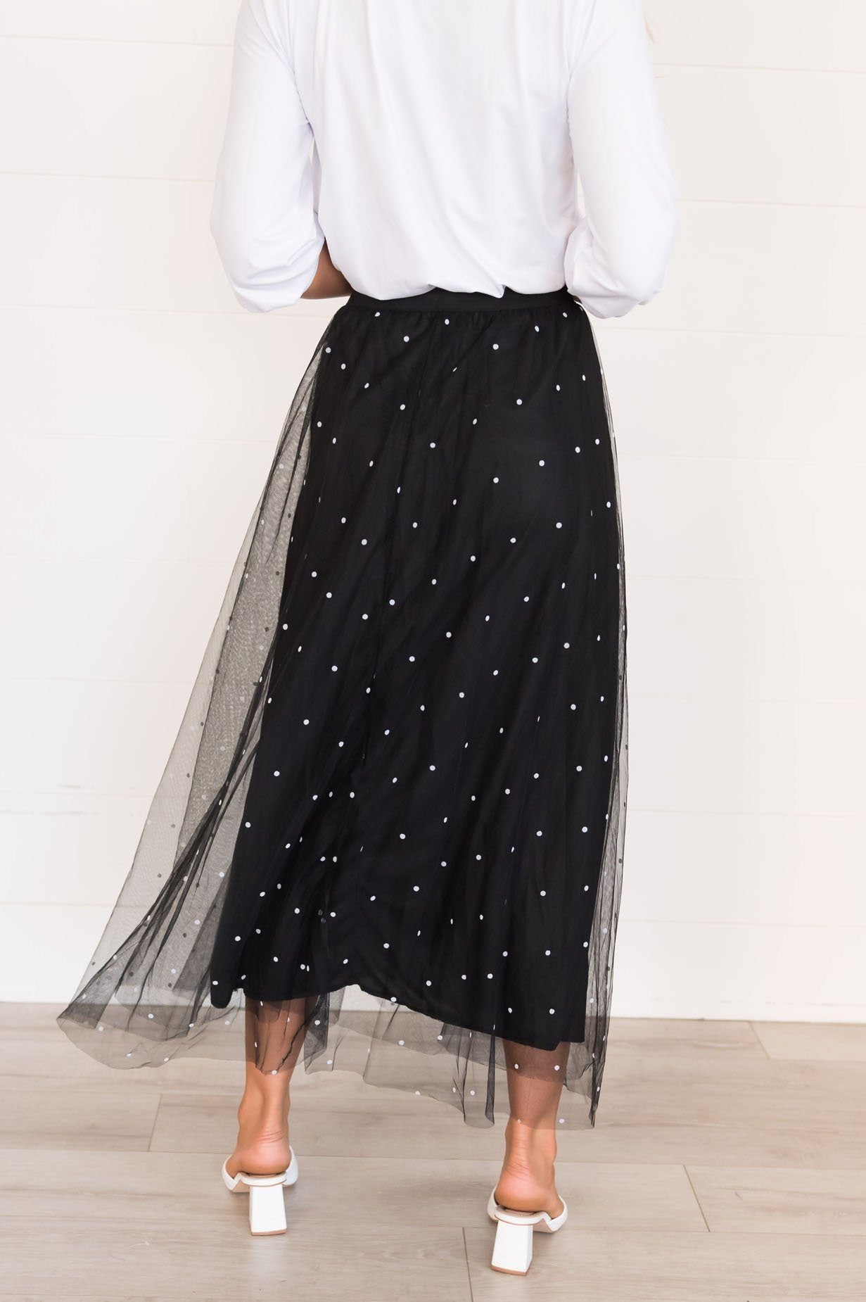 Twirl Away Modest Tulle Skirt