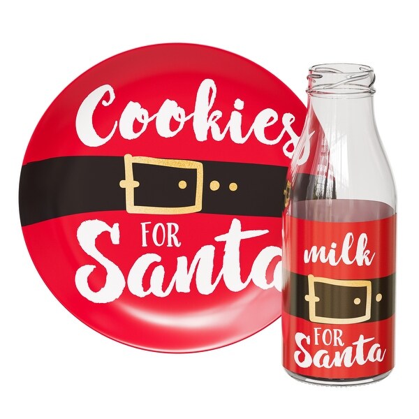 American Atelier Christmas Cookies for Santa 2 Piece Set