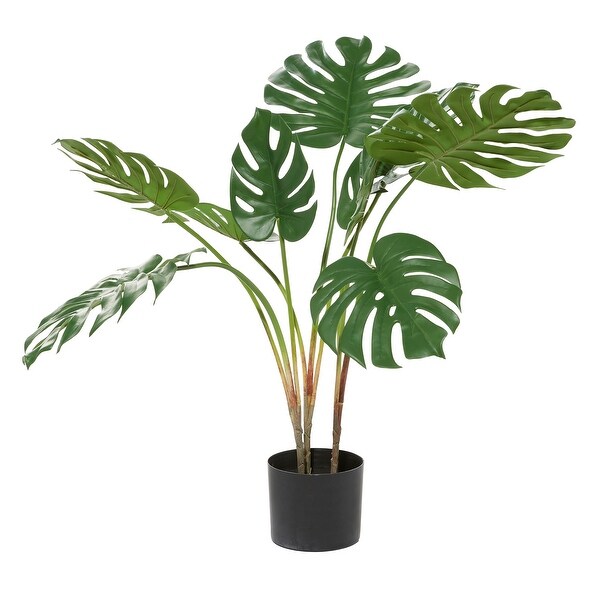 Green Artificial Banana Leaf Plant Foliage