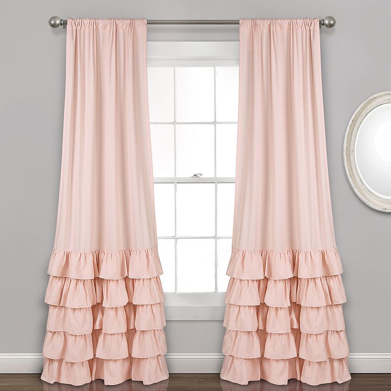 Lush Decor Allison Ruffle Window Curtains Set