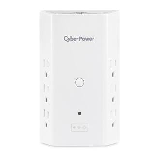 CyberPower 6-Outlet Surge Protector USB-A USB-C Wall Tap P6WUCL