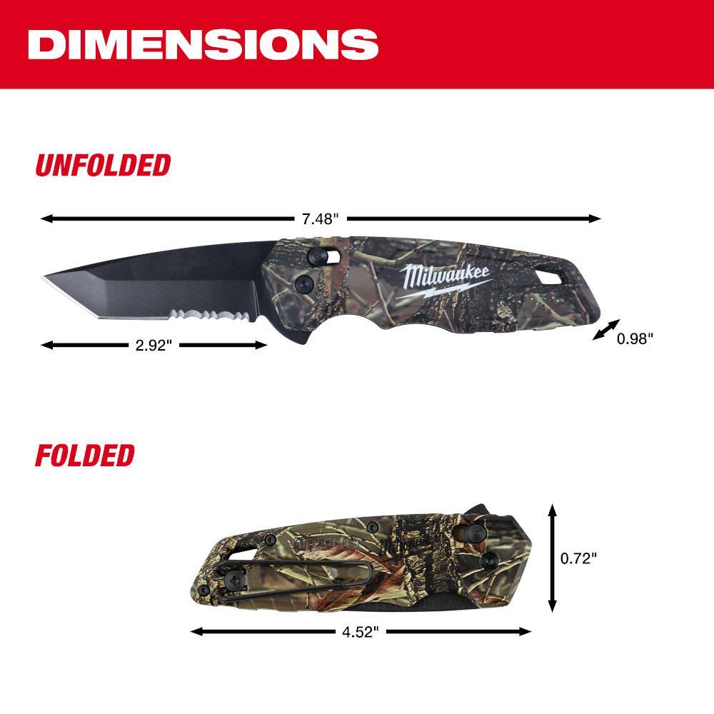 MW 15 in. Ultimate Jobsite Backpack with FASTBACK Camo Stainless Steel Spring Assisted Folding Knife (2-Piece) 48-22-8201-48-22-1535