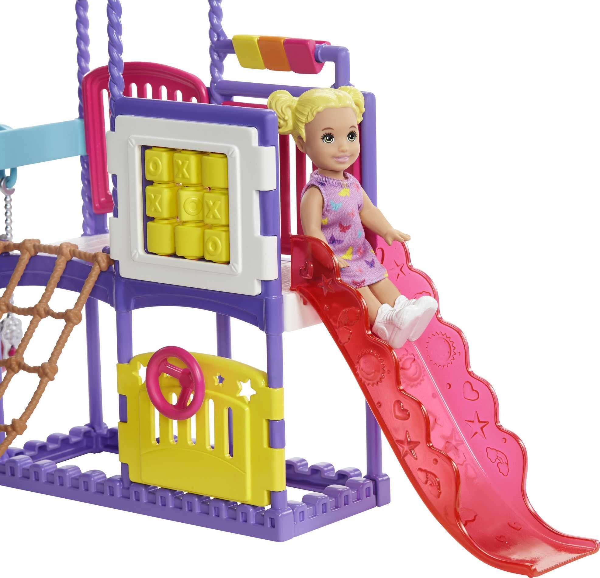 Barbie Skipper Babysitters Inc Climb 'n Explore Playground 2 Dolls and Playset wth Accessories