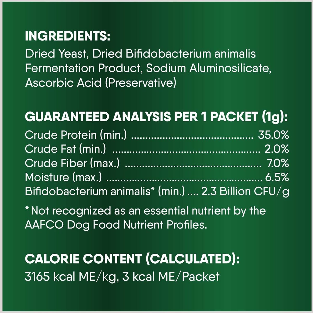 Greenies Digestive Probiotic Supplement Powder for Dogs