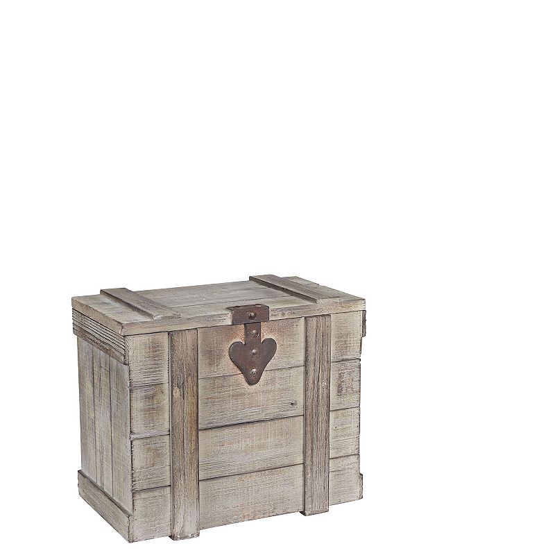 Household Essentials Antiqued Wooden Home 3-pc. Trunk Set