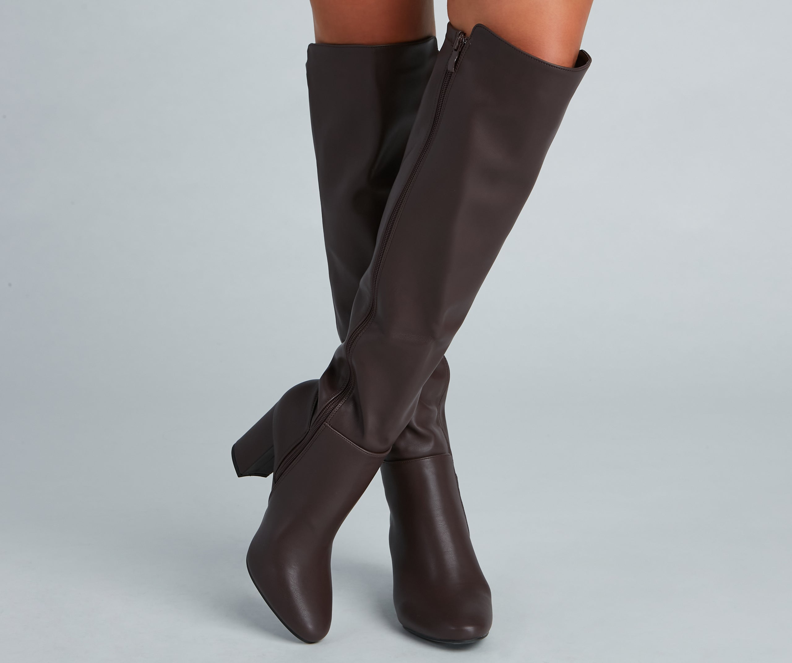 Western Vibes Faux Leather Boots