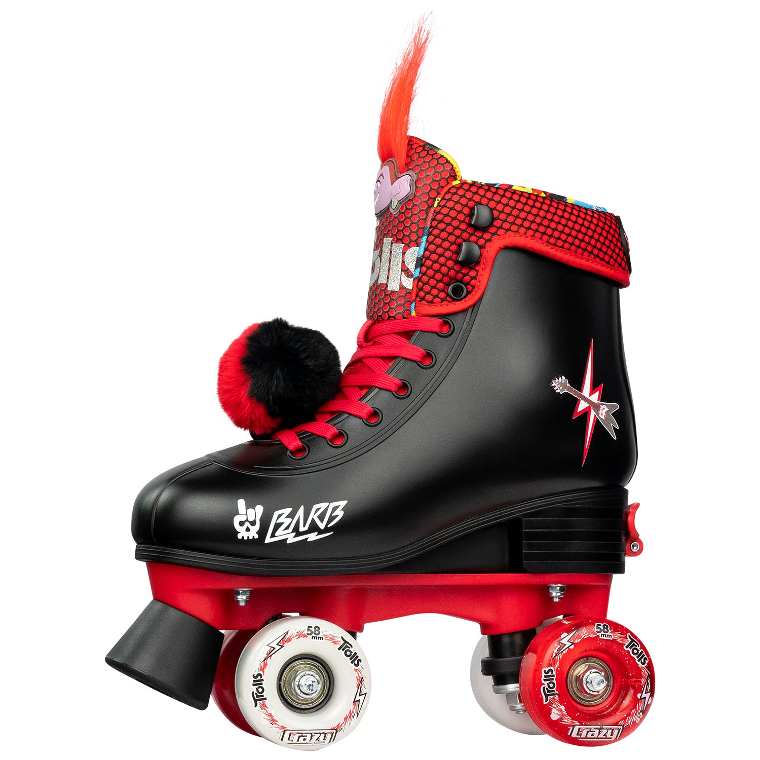 Crazy Skates Trolls Size Adjustable Roller Skates - Featuring Poppy or Barb from Trolls World Tour