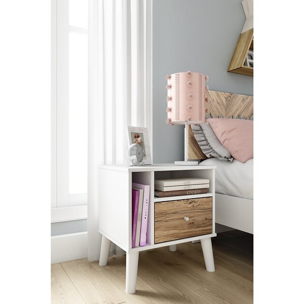 Ashley Furniture Piperton Brown/White Single Drawer Night Stand - - 36339181