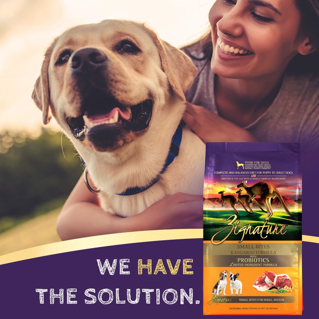 Zignature Kangaroo Formula Small Bites Dry Dog Food