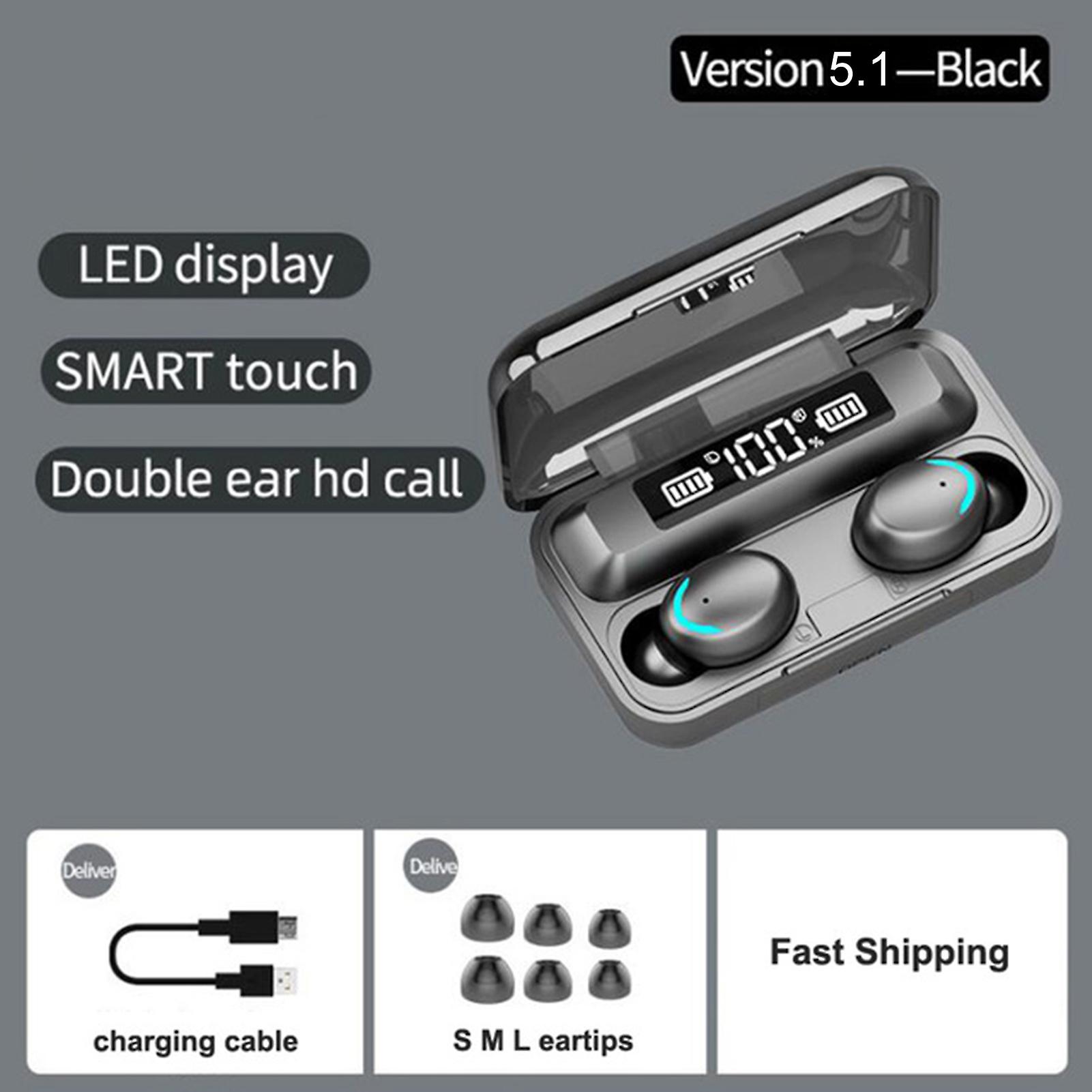 5.1 Bt Connected Headset Headphone Earphone Earmuff Leds Sensitive Touching Binaural Speaker Built-in 1500mah High Capacity Rechargeable Batterys Stor