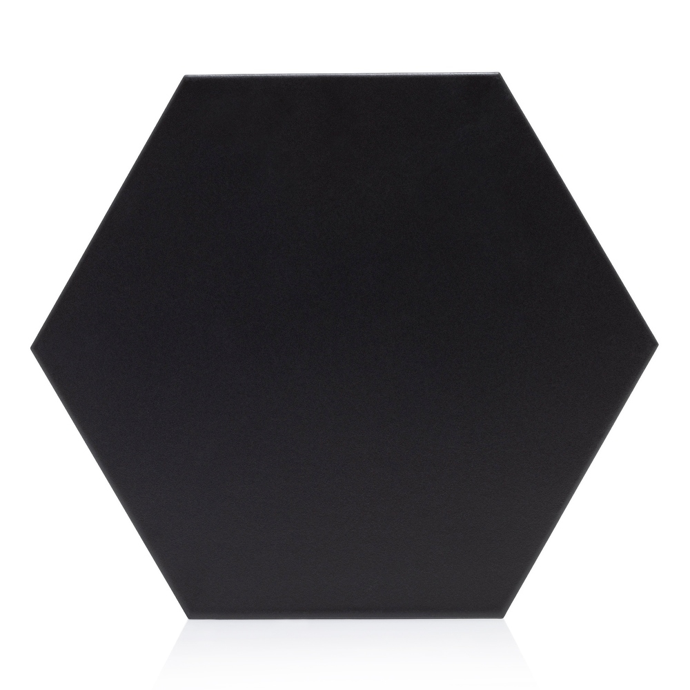 Industry Tile 9x10 Hexagon Black Porcelain Floor /Wall Tile (8.03 Sq Ft /16 pcs box)