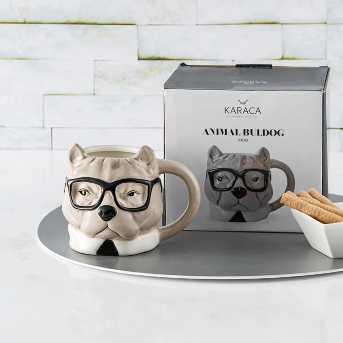 Karaca Animal Bulldog Mug 153.03.06.1854